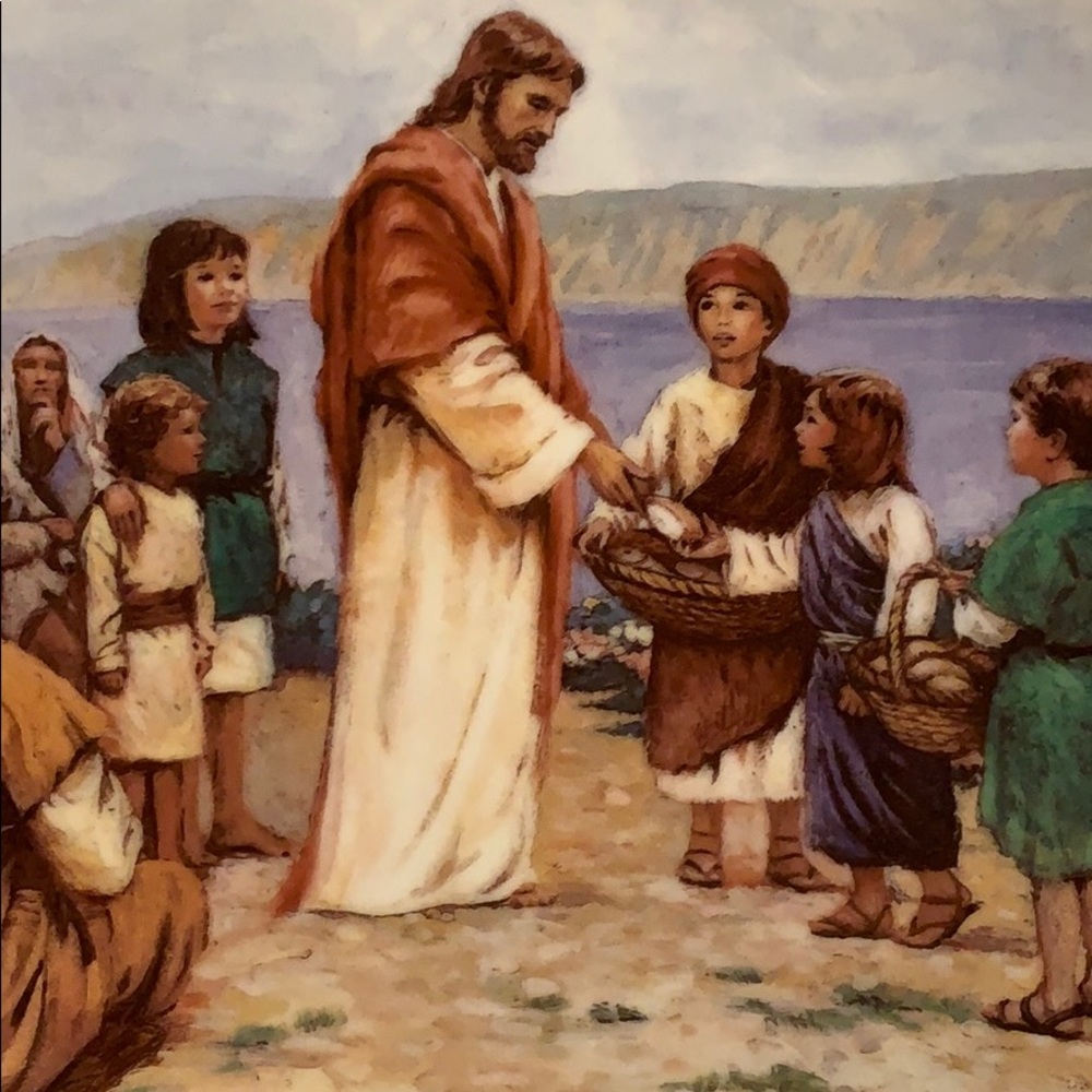PLATE #5 JESUS HAD COMPASSION ON THEM PLATE - Picture 2 of 7